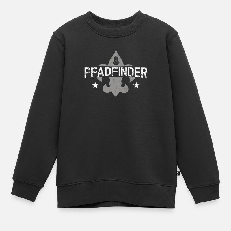 Pfadfinder - Kinder Premium Organic Sweatshirt - Schwarz