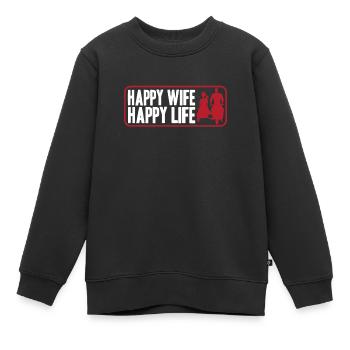 Hochzeit - Kinder Premium Organic Sweatshirt - Schwarz - Vorne - AI Model Kid Female (0cm)