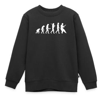 Evolution Wing Chun - Kinder Premium Organic Sweatshirt - Schwarz - Vorne - AI Model Kid Female (0cm)