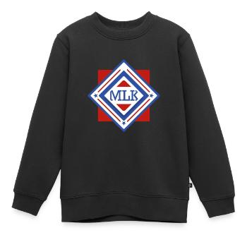 Journée Martin Luther King - Sweat Premium enfant bio - noir - Devant - AI Model Kid Female (0cm)