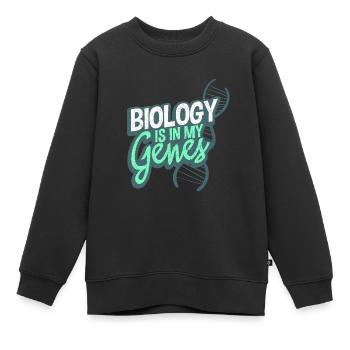 Biologie - Sweat Premium enfant bio - noir - Devant - AI Model Kid Female (0cm)