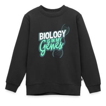 Biologie - Sweat Premium enfant bio - noir - Devant - AI Model Kid Female (0cm)
