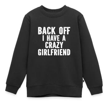 RETOUR, J'AI UNE PETITE AMIE - Sweat Premium enfant bio - noir - Devant - AI Model Kid Female (0cm)