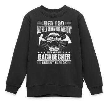 Dachdecker - Kinder Premium Organic Sweatshirt - Schwarz - Vorne - AI Model Kid Female (0cm)