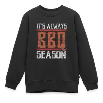 BBQ Grillen - Kinder Premium Organic Sweatshirt - Schwarz - Vorne - AI Model Kid Female (0cm)