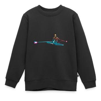 Rudern - Kinder Premium Organic Sweatshirt - Schwarz - Vorne - AI Model Kid Female (0cm)