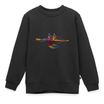 Rudern - Kinder Premium Organic Sweatshirt - Schwarz - Vorne - AI Model Kid Female (0cm)