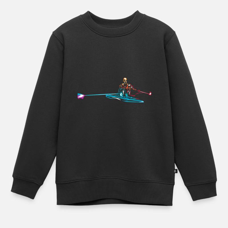 Aviron - Sweat Premium enfant bio - noir