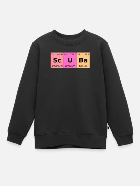 Taucher tauchen - Kinder Premium Organic Sweatshirt - Schwarz