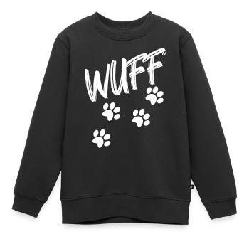 Hunde Wuff - Kinder Premium Organic Sweatshirt - Schwarz - Vorne - AI Model Kid Female (0cm)