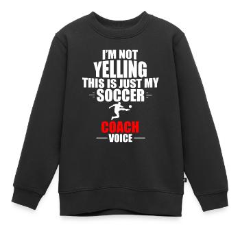 Fußball Fußballer Fußballspiel Soccer Football - Kinder Premium Organic Sweatshirt - Schwarz - Vorne - AI Model Kid Female (0cm)
