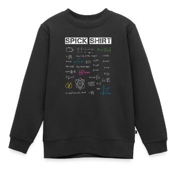 Das SpickShirt - Prüfung Abitur Abi Geschenk - Kinder Premium Organic Sweatshirt - Schwarz - Vorne - AI Model Kid Female (0cm)