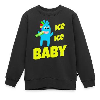 Bébé - Sweat Premium enfant bio - noir - Devant - AI Model Kid Female (0cm)