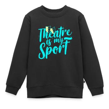Theater Schauspieler - Kinder Premium Organic Sweatshirt - Schwarz - Vorne - AI Model Kid Female (0cm)