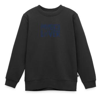 physics - Kids Premium Organic Sweatshirt - black - Front - AI Model Kid Female (0cm)
