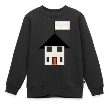 die neue wohnung shirt - Kinder Premium Organic Sweatshirt - Schwarz - Vorne - AI Model Kid Female (0cm)