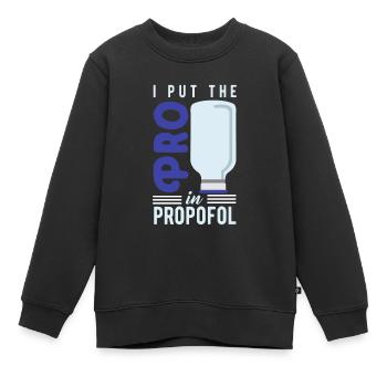 chemie - Kinder Premium Organic Sweatshirt - Schwarz - Vorne - AI Model Kid Female (0cm)