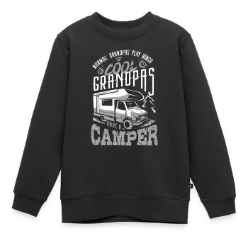 Wohnmobil - Kinder Premium Organic Sweatshirt - Schwarz - Vorne - AI Model Kid Female (0cm)