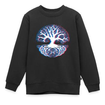 Arbre - Sweat Premium enfant bio - noir - Devant - AI Model Kid Female (0cm)