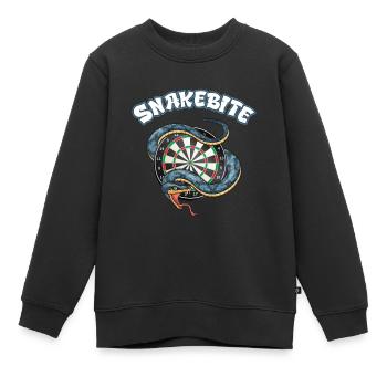 Darts Snakebite Dartboard Snake - Kids Premium Organic Sweatshirt - black - Front - AI Model Kid Female (0cm)