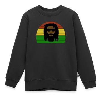 Rasta - Dreadlock - Raggae Rasta - Kinder Premium Organic Sweatshirt - Schwarz - Vorne - AI Model Kid Female (0cm)