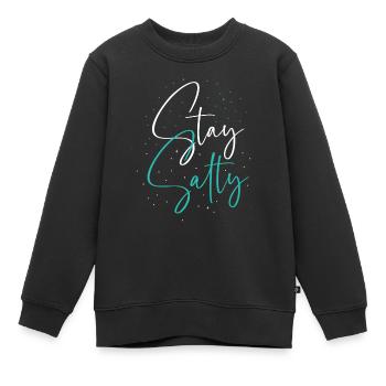 Salz für die Welt - Christliches Geschenk - Kinder Premium Organic Sweatshirt - Schwarz - Vorne - AI Model Kid Female (0cm)