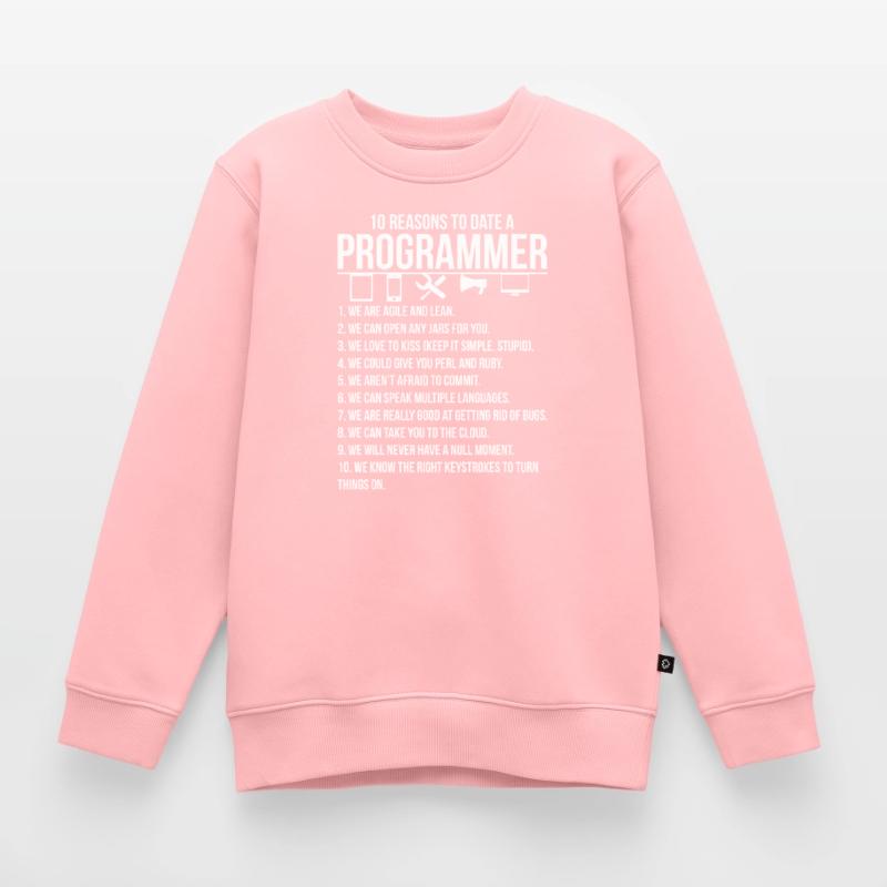 Programmer Software Developer Coder Gift Kids Premium Organic Sweatshirt