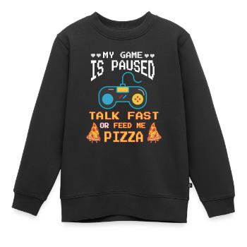 Console de jeu Gamer Cadeau amusant - Sweat Premium enfant bio - noir - Devant - AI Model Kid Female (0cm)