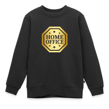 Home Office - Kinder Premium Organic Sweatshirt - Schwarz - Vorne - AI Model Kid Female (0cm)