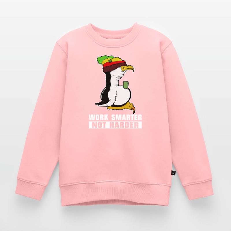 Pause café pingouin Linux Rasta Informatik PC Nerd Sweat Premium enfant bio