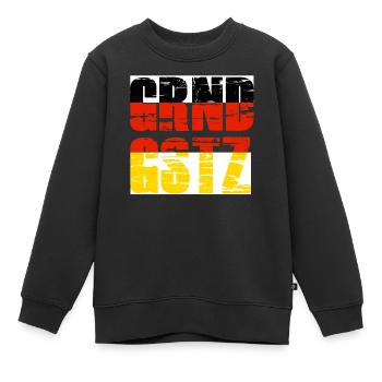 Grundgesetz Deutschland - Kinder Premium Organic Sweatshirt - Schwarz - Vorne - AI Model Kid Female (0cm)