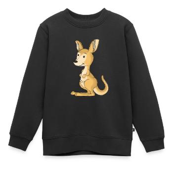 Wildtiere Australien Beuteltiere Känguru Kinder - Kinder Premium Organic Sweatshirt - Schwarz - Vorne - AI Model Kid Female (0cm)