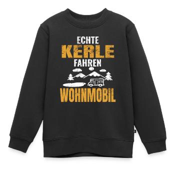 Wohnmobil - Kinder Premium Organic Sweatshirt - Schwarz - Vorne - AI Model Kid Female (0cm)