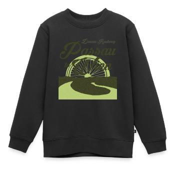 Donau-Radweg - Von Passau nach Wien - Kinder Premium Organic Sweatshirt - Schwarz - Vorne - AI Model Kid Female (0cm)