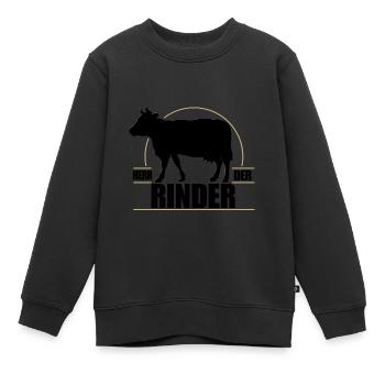 Herr der Rinder - Kinder Premium Organic Sweatshirt - Schwarz - Vorne - AI Model Kid Female (0cm)