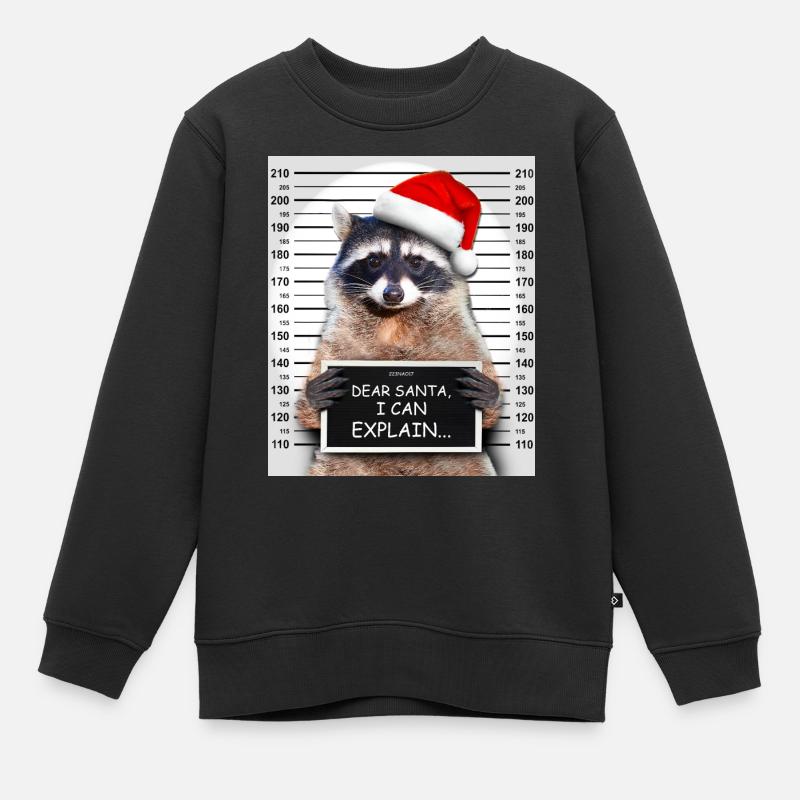 Dear Santa I Can Explain Noël Amusant Wasc - Sweat Premium enfant bio - noir