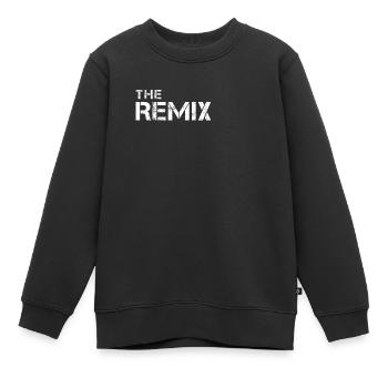 remix zusammen mit original vater/sohn/mutter/toch - Kinder Premium Organic Sweatshirt - Schwarz - Vorne - AI Model Kid Female (0cm)