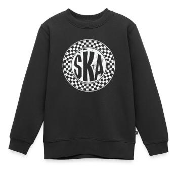 Musique Ska - Sweat Premium enfant bio - noir - Devant - AI Model Kid Female (0cm)