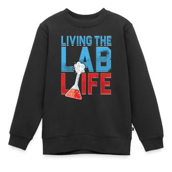 Leben im Labor Leben Medizinisches Labor Labor - Kinder Premium Organic Sweatshirt - Schwarz - Vorne - AI Model Kid Female (0cm)