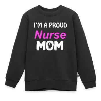 Krankenschwester Krankenpfleger - Kinder Premium Organic Sweatshirt - Schwarz - Vorne - AI Model Kid Female (0cm)