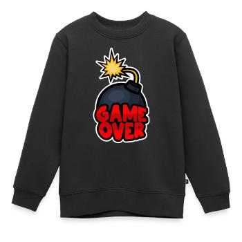Game Over - Kinder Premium Organic Sweatshirt - Schwarz - Vorne - AI Model Kid Female (0cm)