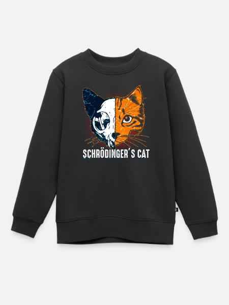 Le chat de Schrödinger - Sweat Premium enfant bio - noir