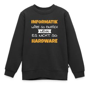 Informatiker - Kinder Premium Organic Sweatshirt - Schwarz - Vorne - AI Model Kid Female (0cm)