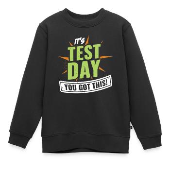 Funny Testing Teacher Preschool Teacher - Kinder Premium Organic Sweatshirt - Schwarz - Vorne - AI Model Kid Female (0cm)