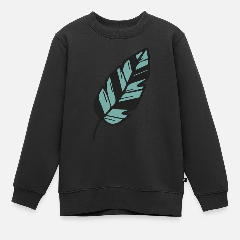 Silberfarn Neuseeland Maori - Kinder Premium Organic Sweatshirt - Schwarz