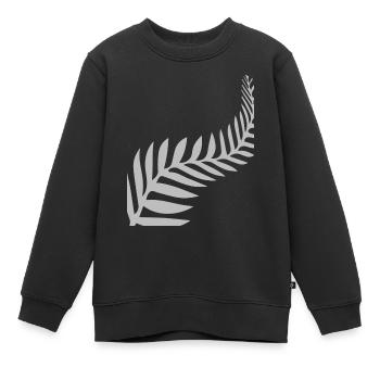 Maori Feder Federn - Kinder Premium Organic Sweatshirt - Schwarz - Vorne - AI Model Kid Female (0cm)