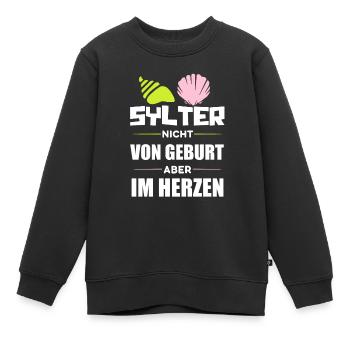 Sylt - Kinder Premium Organic Sweatshirt - Schwarz - Vorne - AI Model Kid Female (0cm)