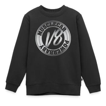 V8 Motor Musclecar Ami - Kinder Premium Organic Sweatshirt - Schwarz - Vorne - AI Model Kid Female (0cm)