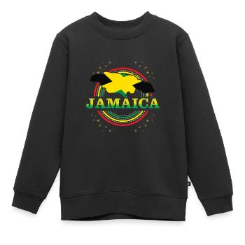 Jamaïque - Sweat Premium enfant bio - noir - Devant - AI Model Kid Female (0cm)