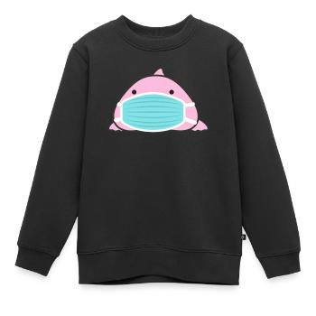 Blobfisch - Kinder Premium Organic Sweatshirt - Schwarz - Vorne - AI Model Kid Female (0cm)